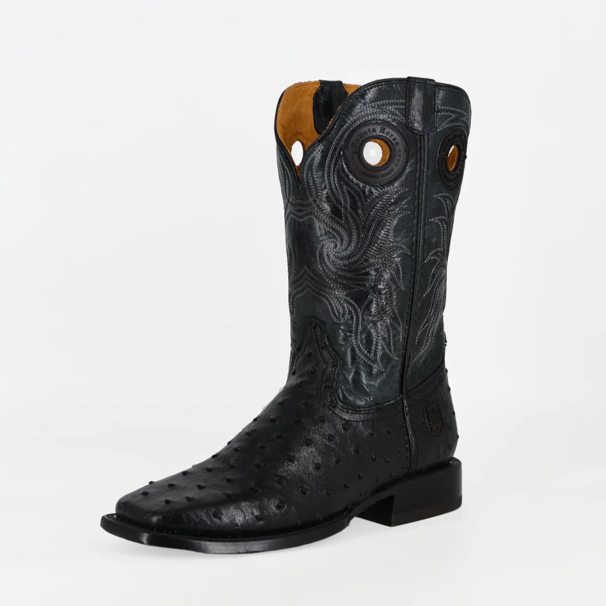 Bota Para Caballero Nokota Avestruz Imitacion Negro BCNKSTA18 - Imagen 2