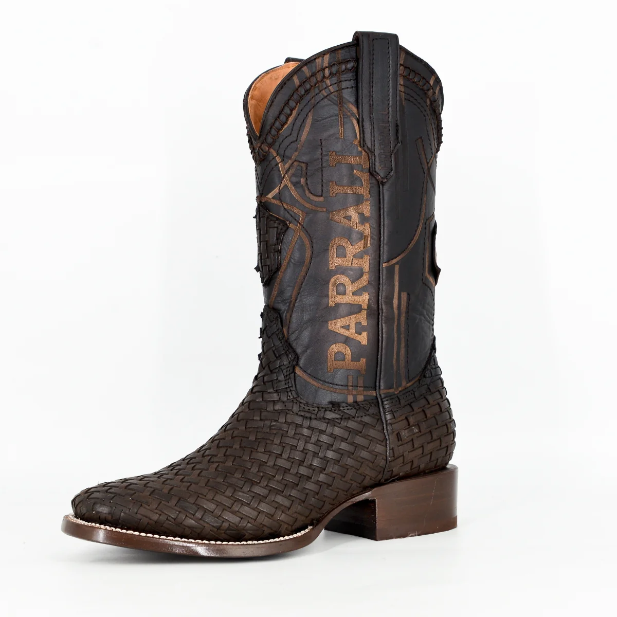 Bota Para Caballero Parral Tejido Chocolate BCLPR635SC Línea Premium - Imagen 6